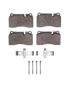 DFC 06-09 Land Rover Range Rover Sport Front 5000 Advanced Low Metallic Brake Pads and Hardware Kit - 1551-1263-01