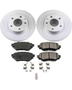 Power Stop 14-16 Mazda 3 Front Z17 Evolution Geomet Coated Brake Kit - CRK6975
