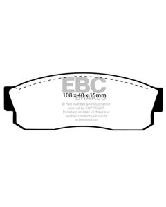EBC 83-86 Nissan Pulsar 1.5 Turbo Greenstuff Front Brake Pads - DP2452