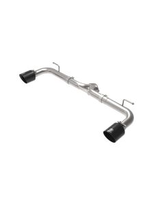 aFe Takeda 2-1/2in 304 SS Axle-Back Exhaust w/ Black Tip 14-18 Mazda 3 L4 2.0L/2.5L - 49-37014-B