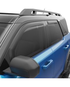 EGR 21-22 Ford Bronco 4 Door In-Channel Window Visors - Matte Black (573565) - 573565