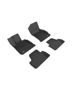 3D MAXpider 14-20 BMW 4 Series Convertible (F33) RWD Kagu 1st & 2nd Row Floormat - Black - L1BM06801509