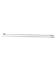 Kentrol 87-95 Jeep Wrangler YJ Strut Rod Kit - Polished Silver - 30522
