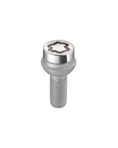 McGard Wheel Lock Bolt Set - 4pk. (Radius Seat) M12X1.5 / 17mm Hex / 23.3mm Shank Length - Chrome - 28175