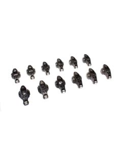 COMP Cams Rocker Arms for Ford V6 1.7L 3/8" Stud Diameter Steel Construction Black Finish Ultra Series - 1619-12