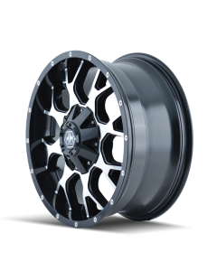 Mayhem 8015 Warrior 18x9 / 8x180 BP / 18mm Offset / 124.1mm Hub Black/Machined Face Wheel - 8015-8978B18