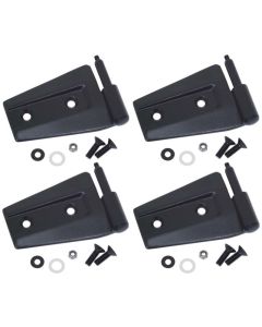 Kentrol 07-18 Jeep Wrangler JK Door Hinge Set 4 Pieces 2 Door - Textured Black - 80575