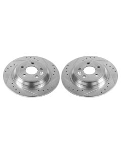 Power Stop 11-15 Volvo S60 Rear Evolution Drilled & Slotted Rotors - Pair - EBR1075XPR