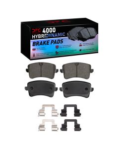 DFC 08-17 Audi Q5 (Mexico) Rear 4000 HybriDynamic Brake Pads and Hardware Kit - 4000-1386-02