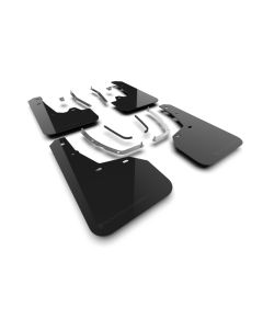 Rally Armor 2025 Hyundai Tucson ICE XRT Black UR Mud Flap - Metallic Black Logo - MF125-UR-BLK-MBK