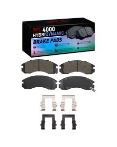DFC 91-99 Mitsubishi 3000GT Front 4000 HybriDynamic Brake Pads and Hardware Kit - 4000-0530-01