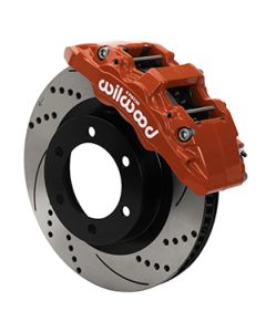 Wilwood 2022 Toyota Tundra/LC300 Aero6-DM Front Brake Kit 13.56 SRP Red Rotor W/Lines - 140-17528-DR