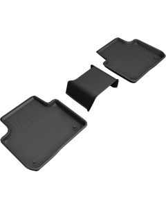 3D MAXpider 2019-2019 Porsche Cayenne Kagu 2nd Row Floormats - Black - L1PO01921509