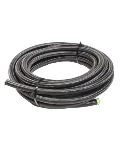 Snow 8AN Braided Stainless PTFE Hose - 30ft (Black) - SNF-60830B