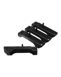 Black Radiator Isolator Pad Set for GM Small Block