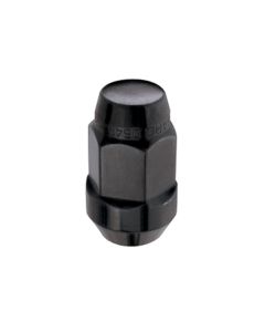 McGard Hex Lug Nut (Cone Seat Bulge Style) M14X1.5 / 22mm Hex / 1.635in. Length (Box of 144) - Black - 69474