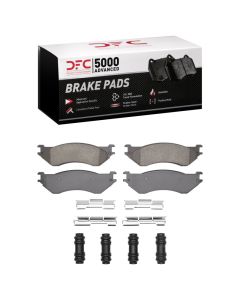 DFC 00-08 Dodge Ram 3500 Rear 5000 Advanced Semi Metallic Brake Pads and Hardware Kit - 1551-0702-12