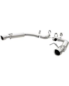 MagnaFlow Axle Back, SS, 2.5in, Competition, Dual Split Polish 4.5in Tip 2015 Ford Mustang Ecoboost - 19179