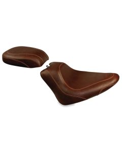 Mustang 11-13 Harley Blackline, 12-17 Slim/Slim S Tripper Solo Seat - Distressed Brown - 76764