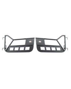 Fishbone Offroad 97-06 Jeep Wrangler TJ Front Tube Doors - Black Textured Powdercoat Steel - FB24077