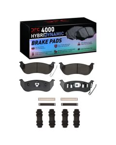 DFC 03-10 Ford Explorer Sport Trac Rear 4000 HybriDynamic Brake Pads and Hardware Kit - 4000-0964-01