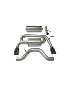 Corsa 2006-2008 Hummer H3 3in Cat-Back Dual Rear w Single 4in Black Pro-Series Tips - 14212BLK