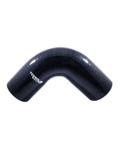 Torque Solution 90 Degree Silicone Elbow: 3 inch Black Universal - TS-CPLR-90D3BK