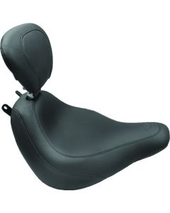 Mustang 18-19 Honda Gold Wing GL1800 Standard Touring 1PC Seat w/ Driver Backrest - Black - 79920