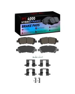 DFC 08-13 Toyota Highlander Rear 4000 HybriDynamic Brake Pads and Hardware Kit - 4000-1325-01