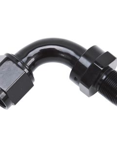 Russell -10 AN 90° Hose End, Black, 615183