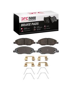 DFC 07-17 Nissan Tiida (Mexico) Front 5000 Advanced Ceramic Brake Pads and Hardware Kit - 1551-1345-01