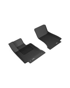 3D MAXpider 2015-2020 Mercedes Benz C-Class Sedan/Coupe W205/C205 Kagu 1st Row Floormat - Black - L1MB10211509