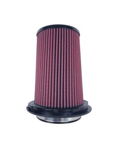 Injen 8-Layer Oiled Cotton Gauze Air Filter 5in Flange ID 8in Base/ 7.9in Height/ 5.3in Inertia Top - X-1116-BR