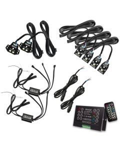 Oracle 15-21 Dodge Charger RGB+W DRL Headlight DRL Upgrade Kit - ColorSHIFT 2 - 1443-333