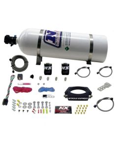 Nitrous Express GM LS 102mm Nitrous Plate Kit (50-400HP) w/15lb Bottle - 20933-15