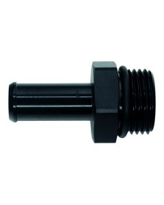 DeatschWerks 10AN ORB Male to 1/2in Male Barb Fitting - Anodized Matte Black - 6-02-0515-B