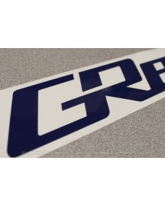 GReddy 28x4 GReddy Logo Navy Blue Decal- GRED-18000023