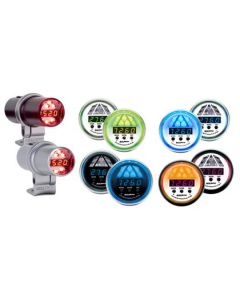 AutoMeter Shift Light Dig W/ Multi-Color Led Blk Pedestal W/ RPM Playback DPSS Level 3 - 5350