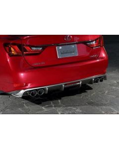 LEXON Exclusive Fiberglass Quad Exhaust Rear Under Diffuser (FRP) Lexus GS350 2013-2020 - LXN-LEGS007