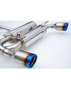 INVIDIA GEMINI Cat-Back Exhaust for NISSAN 350Z 2002-2008 Rolled Ti Tips