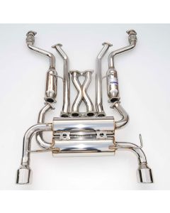 INVIDIA GEMINI Cat-Back Exhaust for NISSAN 370Z 2009-2016 Rolled Stainless Tip