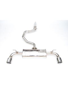 INVIDIA Q300 Cat-Back Exhaust for VW GOLF 2013-2015 Rolled Stainless Tip