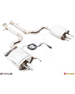 GTHaus Meisterschaft GTC (EV Control) Stainless Steel Axleback Utilizing OE Tips for Lexus GS350 F-Sport 2013-2020 - LE0311600