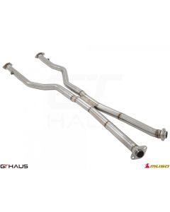 GTHaus Meisterschaft Cat-Back LSR pipe (Front + Mid Section) Titanium Midpipe for Lexus GS-F 2015-2020 - LE0324001