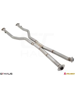 GTHaus Meisterschaft Cat-Back LSR pipe (Front + Mid Section) Stainless Steel Midpipe  for Lexus IS500 2021-2023 - LE0723000