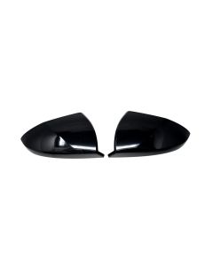 MC6382BLK 23-26 Hyundai Tucson 2 PCS No Turn Signal Top Gloss Black Tape-on Mirror Cover
