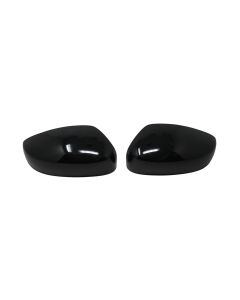 MC6385BLK 17-26 Chrysler Pacifica 2 PCS No Turn Signal Top Gloss Black Tape-on Mirror Cover