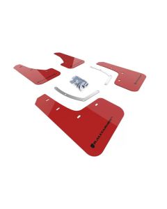 Red Rally Armor Mud Flaps for Subaru Ascent 18+