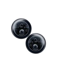 Oracle Lighting 7 Inch High Powered LED Headlights Black Bezel (Pair) No Halo Jeep 2007+- ORAC-5769-504