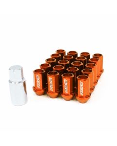 RAYS L32 Dura-Nut Straight Type 20 Piece Lug nut and Lock Set - 12x1.5 Orange